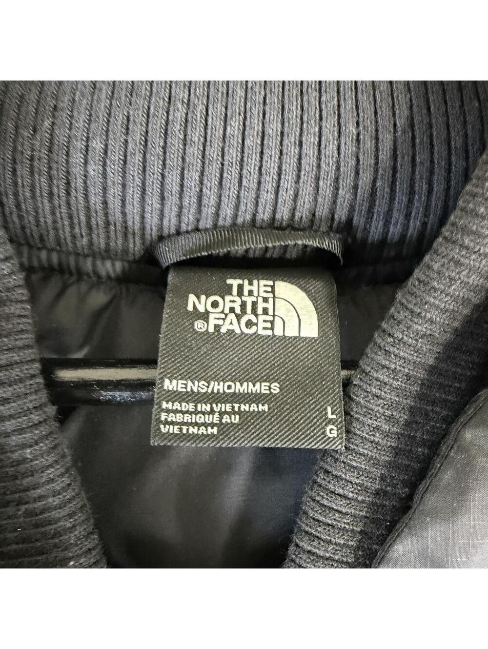 The North Face Nordic Puffer Down Jacket Mens Large Black Coat NF0A5ITG - Picture 5 of 9